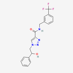 1-(2-hydroxy-2-phenylethyl)-N-(3-(trifluoromethyl)benzyl)-1H-1,2,3-triazole-4-carboxamide