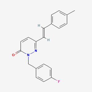 2-(4-fluorobenzyl)-6-(4-methylstyryl)-3(2H)-pyridazinone
