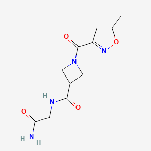 N-(2-amino-2-oxoethyl)-1-(5-methylisoxazole-3-carbonyl)azetidine-3-carboxamide