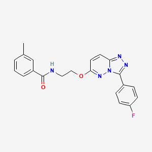 N-(2-((3-(4-fluorophenyl)-[1,2,4]triazolo[4,3-b]pyridazin-6-yl)oxy)ethyl)-3-methylbenzamide