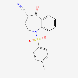 5-Oxo-1-tosyl-2,3,4,5-tetrahydro-1H-benzo[b]azepine-4-carbonitrile