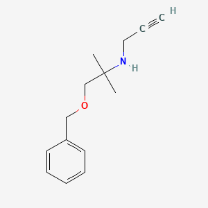 [1-(Benzyloxy)-2-methylpropan-2-yl](prop-2-yn-1-yl)amine