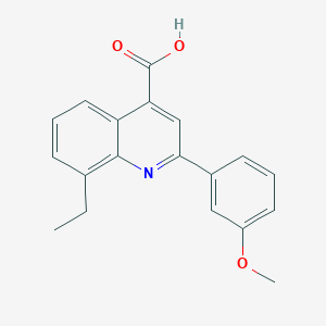 molecular formula C19H17NO3 B2765269 8-乙基-2-(3-甲氧基苯基)喹啉-4-羧酸 CAS No. 774587-15-4