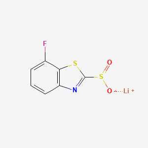 molecular formula C7H3FLiNO2S2 B2765271 Lithium;7-fluoro-1,3-benzothiazole-2-sulfinate CAS No. 2172228-62-3