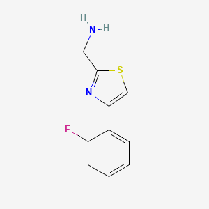 [4-(2-Fluorophenyl)-1,3-thiazol-2-yl]methanamine
