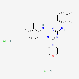 N2,N4-bis(2,3-dimethylphenyl)-6-morpholino-1,3,5-triazine-2,4-diamine dihydrochloride
