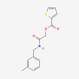 2-((3-Methylbenzyl)amino)-2-oxoethyl thiophene-2-carboxylate