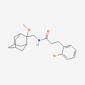 3-(2-bromophenyl)-N-(((1R,3S,5r,7r)-2-methoxyadamantan-2-yl)methyl)propanamide