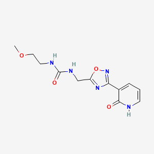 1-(2-Methoxyethyl)-3-((3-(2-oxo-1,2-dihydropyridin-3-yl)-1,2,4-oxadiazol-5-yl)methyl)urea