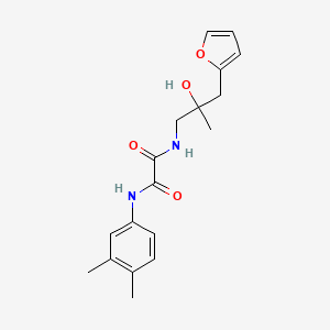 N1-(3,4-dimethylphenyl)-N2-(3-(furan-2-yl)-2-hydroxy-2-methylpropyl)oxalamide