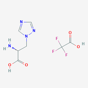 (2R)-2-amino-3-(1H-1,2,4-triazol-1-yl)propanoic acid trifluoroacetic acid