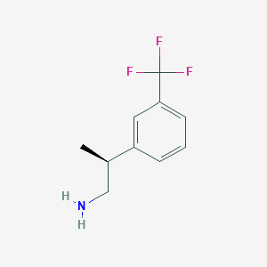 molecular formula C10H12F3N B2765344 (2S)-2-[3-(Trifluoromethyl)phenyl]propan-1-amine CAS No. 2248199-26-8
