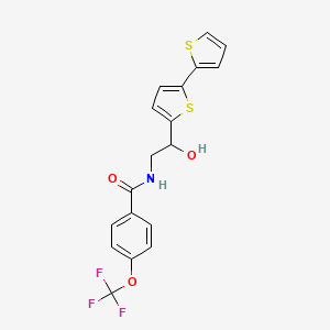 N-(2-{[2,2'-bithiophene]-5-yl}-2-hydroxyethyl)-4-(trifluoromethoxy)benzamide