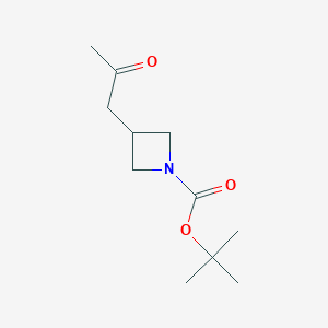 molecular formula C11H19NO3 B2765358 Tert-butyl 3-(2-oxopropyl)azetidine-1-carboxylate CAS No. 1547049-64-8