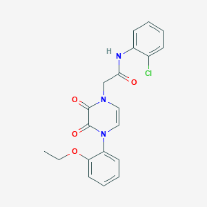 molecular formula C20H18ClN3O4 B2765366 N-(2-氯苯基)-2-[4-(2-乙氧苯基)-2,3-二氧代吡嘧啉-1-基]乙酰胺 CAS No. 898409-22-8
