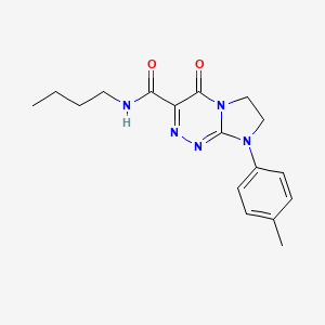 molecular formula C17H21N5O2 B2765368 N-丁基-4-氧代-8-(对甲苯基)-4,6,7,8-四氢咪唑并[2,1-c][1,2,4]三嗪-3-甲酰胺 CAS No. 946279-24-9