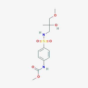 methyl (4-(N-(2-hydroxy-3-methoxy-2-methylpropyl)sulfamoyl)phenyl)carbamate