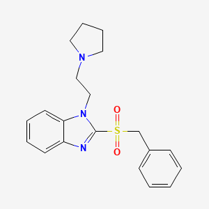 2-(benzylsulfonyl)-1-(2-(pyrrolidin-1-yl)ethyl)-1H-benzo[d]imidazole