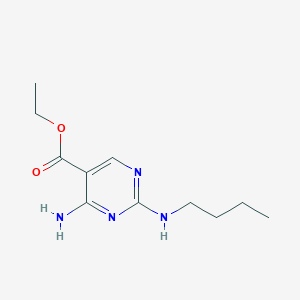 Ethyl 4-amino-2-(butylamino)-5-pyrimidinecarboxylate