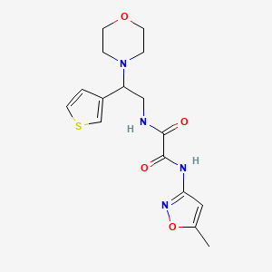 N1-(5-methylisoxazol-3-yl)-N2-(2-morpholino-2-(thiophen-3-yl)ethyl)oxalamide