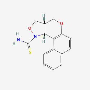 molecular formula C15H14N2O2S B2765415 3a,11c-dihydro-3H-benzo[5,6]chromeno[4,3-c]isoxazole-1(4H)-carbothioamide CAS No. 317377-62-1