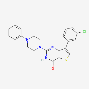 7-(3-chlorophenyl)-2-(4-phenylpiperazin-1-yl)thieno[3,2-d]pyrimidin-4(3H)-one