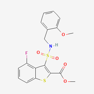 Methyl 4-fluoro-3-{[(2-methoxybenzyl)amino]sulfonyl}-1-benzothiophene-2-carboxylate