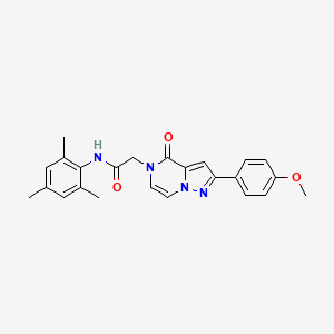 molecular formula C24H24N4O3 B2765438 N-间甲苯基-2-[2-(4-甲氧基苯基)-4-氧代吡唑并[1,5-a]嘧啶-5(4H)-基]乙酰胺 CAS No. 941980-93-4