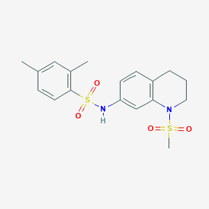 2,4-dimethyl-N-(1-methylsulfonyl-3,4-dihydro-2H-quinolin-7-yl)benzenesulfonamide