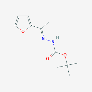 molecular formula C11H16N2O3 B2765461 tert-butyl N-[(E)-1-(furan-2-yl)ethylideneamino]carbamate CAS No. 60295-15-0