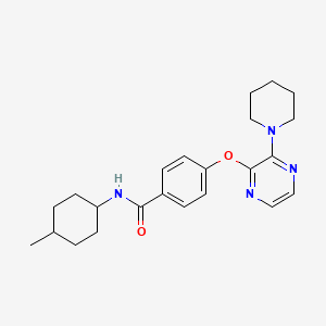 N-(4-methylcyclohexyl)-4-((3-(piperidin-1-yl)pyrazin-2-yl)oxy)benzamide