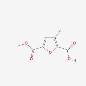 molecular formula C8H8O5 B2765491 5-(Methoxycarbonyl)-3-methylfuran-2-carboxylic acid CAS No. 2090165-27-6