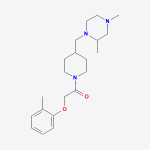 1-(4-((2,4-Dimethylpiperazin-1-yl)methyl)piperidin-1-yl)-2-(o-tolyloxy)ethanone