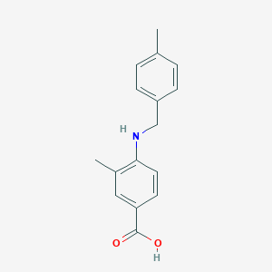 molecular formula C16H17NO2 B276550 3-Methyl-4-[(4-methylbenzyl)amino]benzoic acid 
