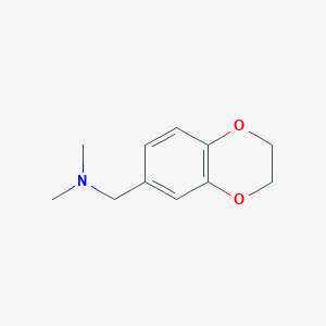 molecular formula C11H15NO2 B2765506 1-(2,3-Dihydro-1,4-benzodioxin-6-yl)-N,N-dimethylmethanamine CAS No. 1893118-82-5