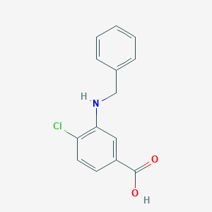molecular formula C14H12ClNO2 B276551 3-(Benzylamino)-4-chlorobenzoic acid 