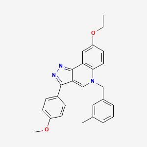 8-ethoxy-3-(4-methoxyphenyl)-5-(3-methylbenzyl)-5H-pyrazolo[4,3-c]quinoline