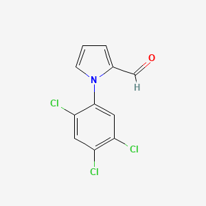 molecular formula C11H6Cl3NO B2765527 1-(2,4,5-trichlorophenyl)-1H-pyrrole-2-carbaldehyde CAS No. 881041-30-1