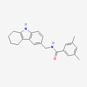 molecular formula C22H24N2O B2765532 3,5-二甲基-N-((2,3,4,9-四氢-1H-咔唑-6-基)甲基)苯甲酰胺 CAS No. 852138-13-7