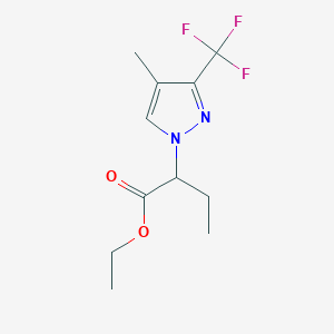 Ethyl 2-[4-methyl-3-(trifluoromethyl)-1H-pyrazol-1-yl]butanoate