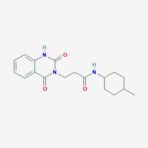 molecular formula C18H23N3O3 B2765542 3-(2,4-dioxo-1H-quinazolin-3-yl)-N-(4-methylcyclohexyl)propanamide CAS No. 896372-44-4