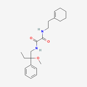 molecular formula C21H30N2O3 B2765551 N1-(2-(环己-1-烯-1-基)乙基)-N2-(2-甲氧基-2-苯基丁基)草酰胺 CAS No. 1705336-28-2