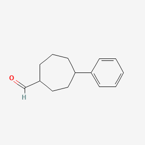 molecular formula C14H18O B2765557 4-Phenylcycloheptane-1-carbaldehyde CAS No. 2060024-36-2