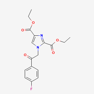 diethyl 1-[2-(4-fluorophenyl)-2-oxoethyl]-1H-imidazole-2,4-dicarboxylate