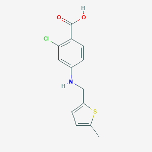 2-Chloro-4-{[(5-methyl-2-thienyl)methyl]amino}benzoic acid