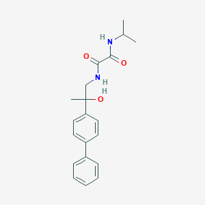 N'-(2-{[1,1'-biphenyl]-4-yl}-2-hydroxypropyl)-N-(propan-2-yl)ethanediamide