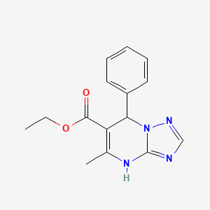 Ethyl 5-methyl-7-phenyl-4,7-dihydro[1,2,4]triazolo[1,5-a]pyrimidine-6-carboxylate