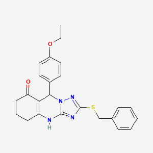 2-(benzylthio)-9-(4-ethoxyphenyl)-5,6,7,9-tetrahydro-[1,2,4]triazolo[5,1-b]quinazolin-8(4H)-one