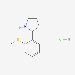 2-(2-(Methylthio)phenyl)pyrrolidine hydrochloride