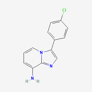 molecular formula C13H10ClN3 B2765602 3-(4-Chlorophenyl)imidazo[1,2-a]pyridin-8-ylamine CAS No. 338415-10-4